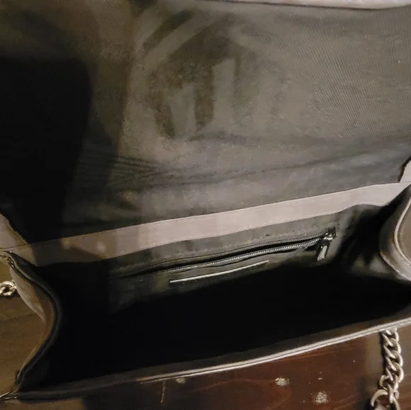 Rebecca Minkoff Grey Suede Shoulder Bag with Chain Strap - Picture 5 of 7